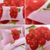 3d Cherry Bedding set pillow cases