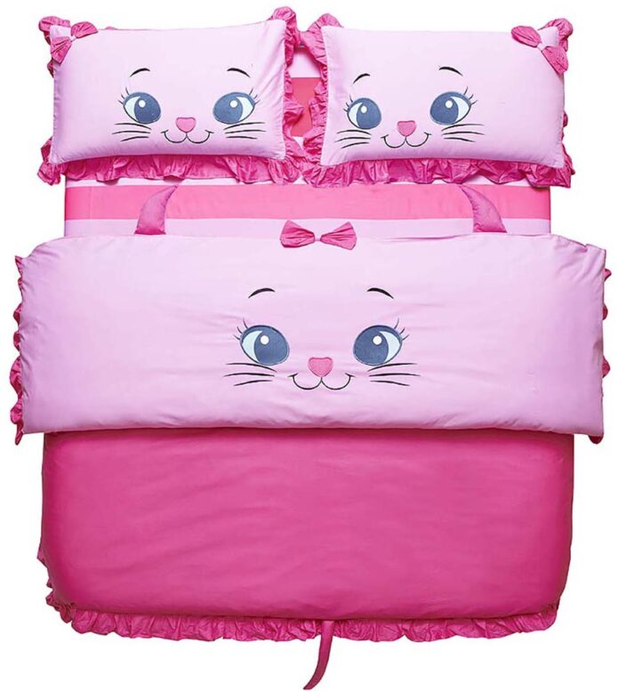 Kids and Baby Kitty Bedding Set