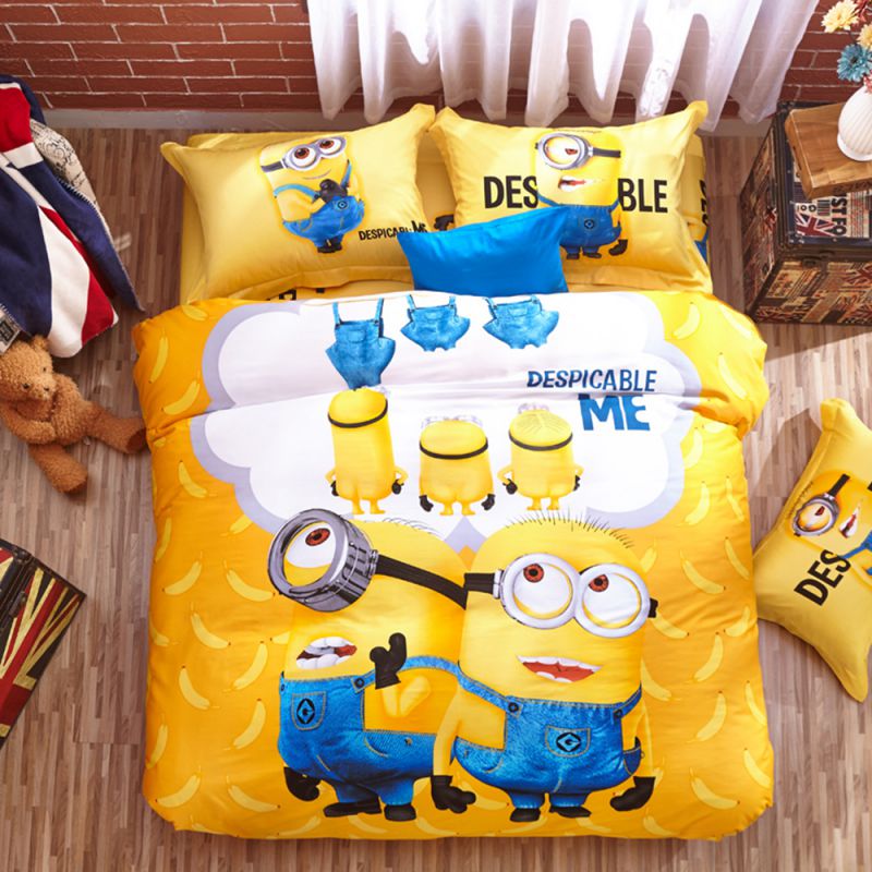 Minion bed set Queen King Twin size | EBeddingSets