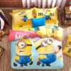 Minion bed set Queen King Twin size (1)