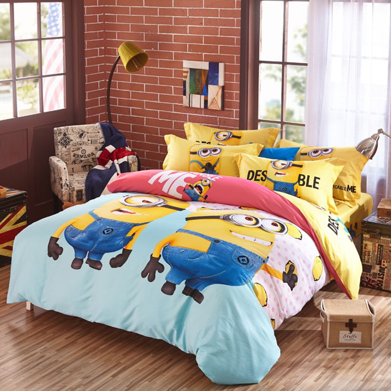 minion bed set queen king twin size | ebeddingsets