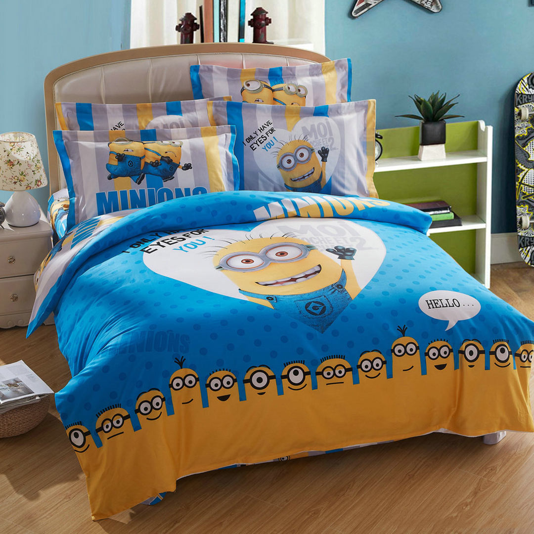 Minion bed set Queen King Twin size | EBeddingSets