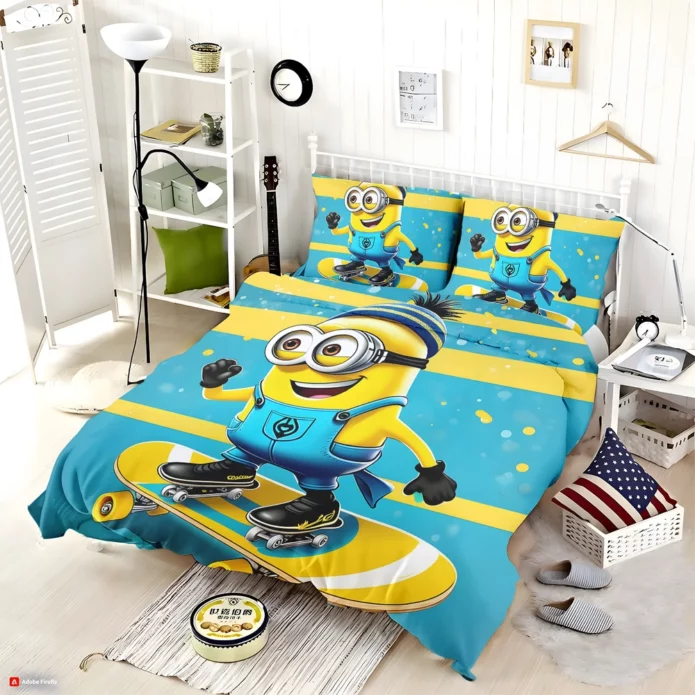 Minions Duvet Cover Set Twin Queen King Size
