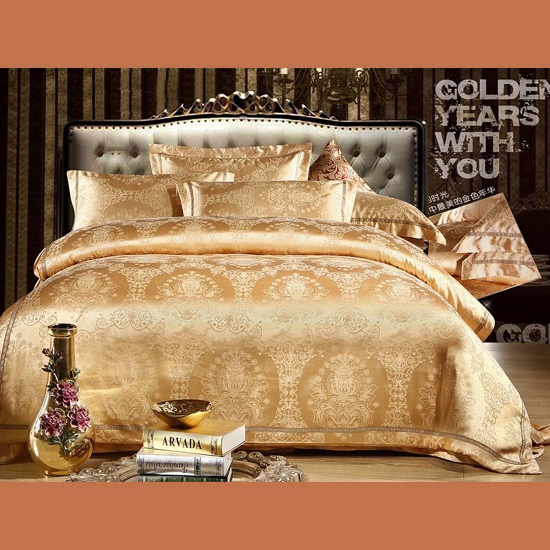 gold comforter set with matching curtains