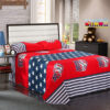 American flag bedding set flat sheet