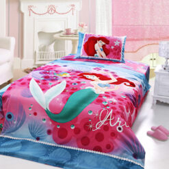 Ariel princess bedding set twin size