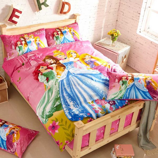 Girls Disney Princess Bedding Set
