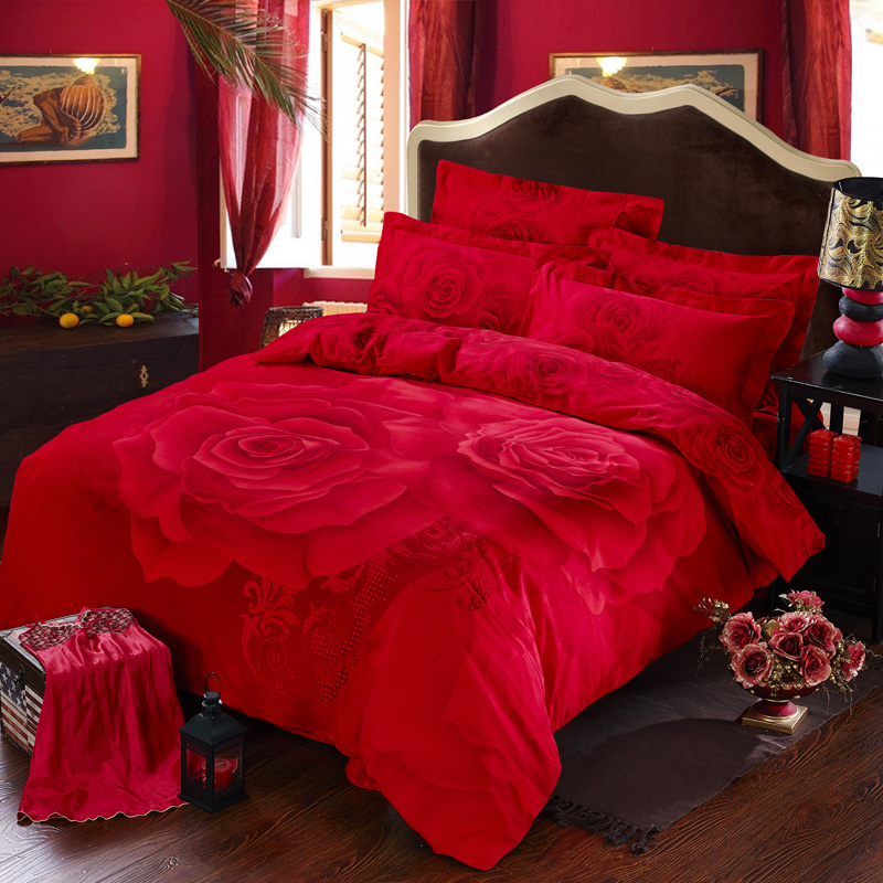 red bedding sets king size