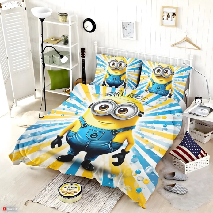 Minion Queen Size Bedding Set (1)