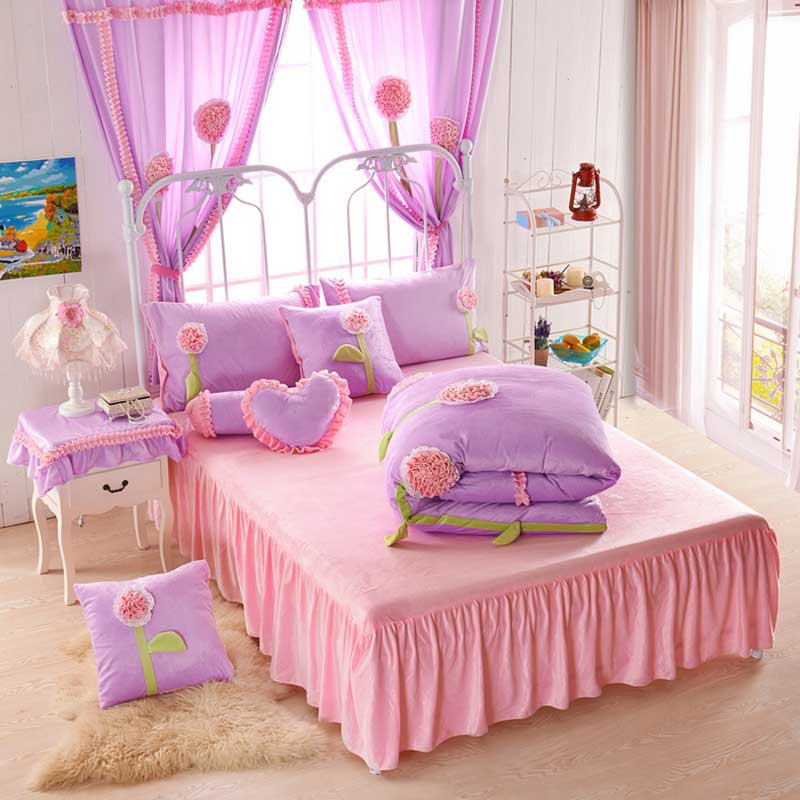 Teen Girl Bedding Set Velvet Fabric | EBeddingSets