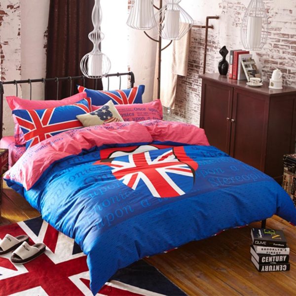 union jack bedding set queen size