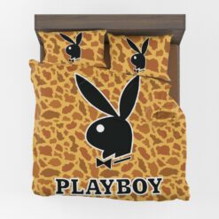 Playboy leopard print bedding Set