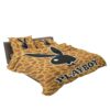 Playboy leopard print bedding Set bed in bag