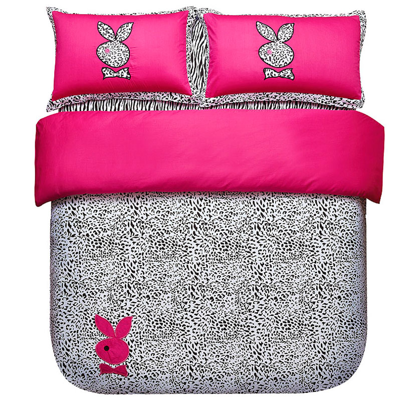 Playboy Leopard Print Bedding Set Ebeddingsets