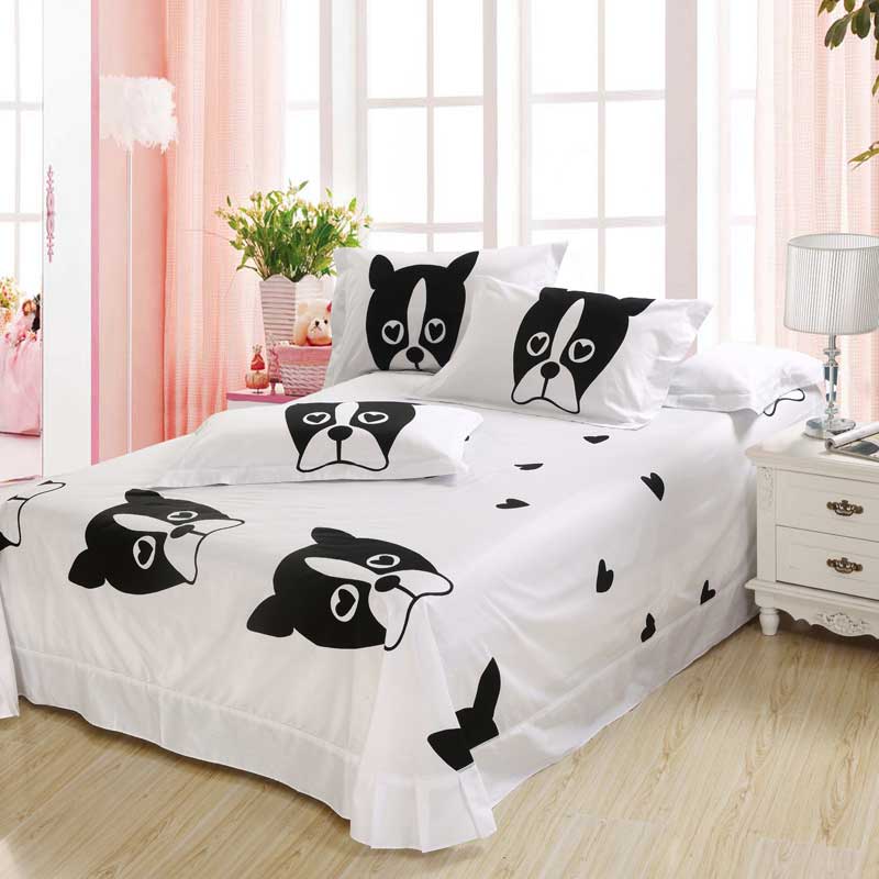 Dog Print Bedding Set Twin Queen And King Size