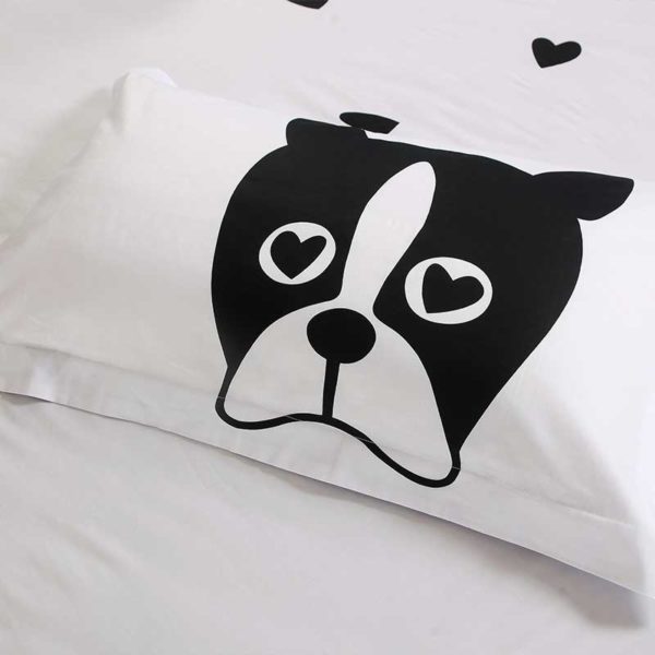 Dog print bedding set 4