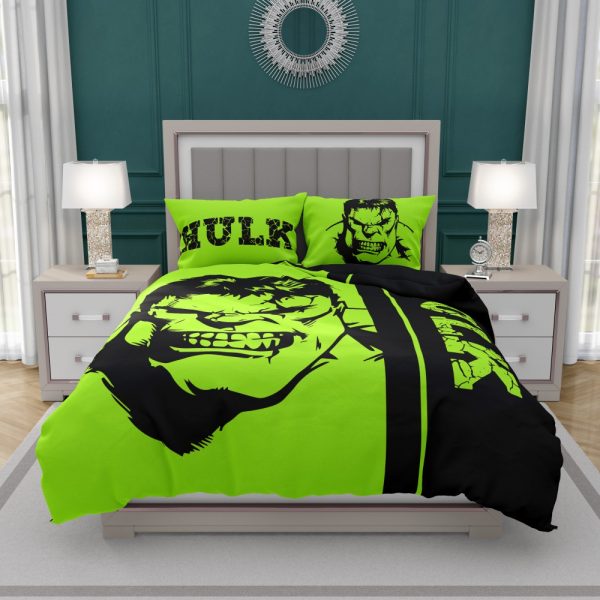 Incredible Hulk Bedding Set Queen Size For Teen Boys Bedroom Decor
