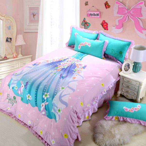 Princess Bedroom Set For Little Girl Pink Bedding 1