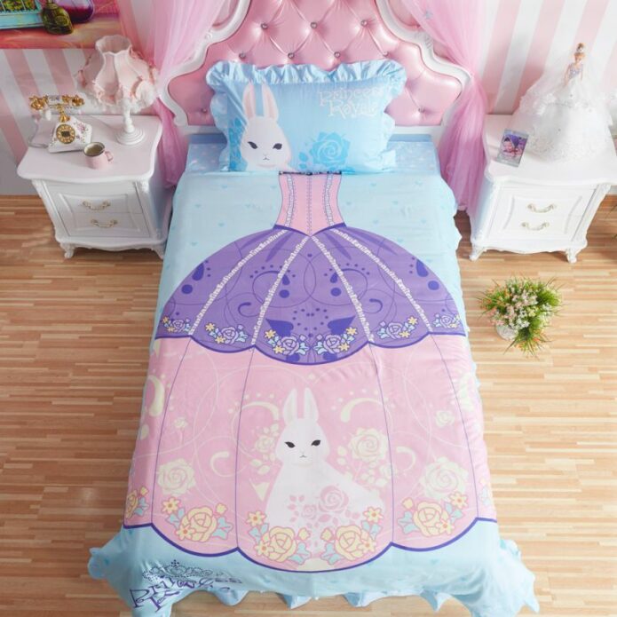 Princess Rivals Teenage Girls Blue Bed Set twin