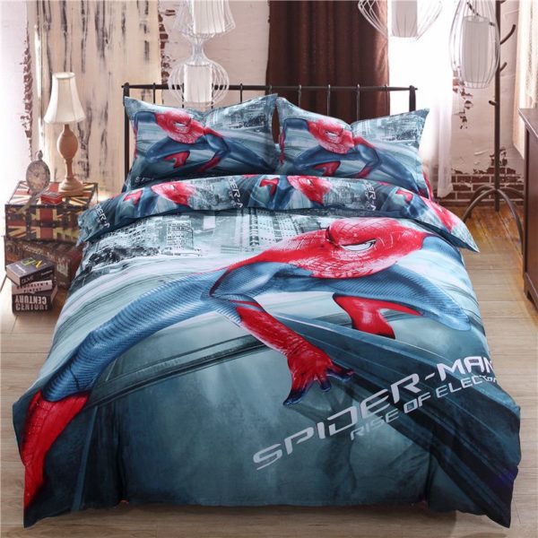 Spiderman Bed Set Twin Queen King Size