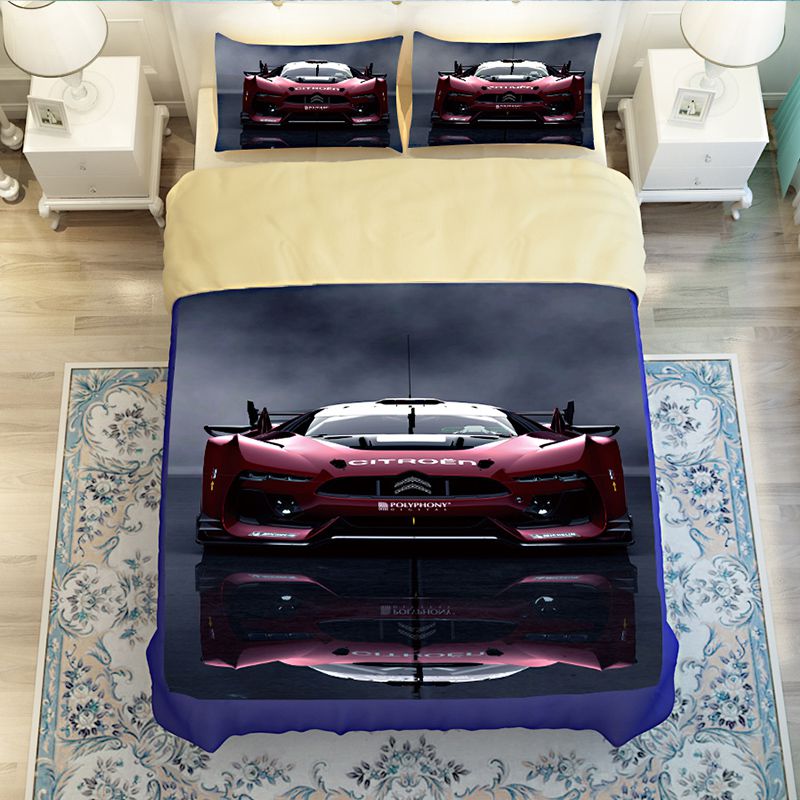 Stunning Ferrari Car Printed Bedding Set Ebeddingsets