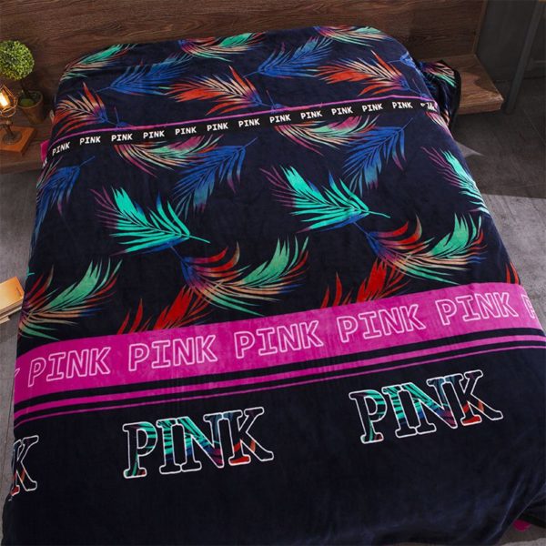 Victorias Secret Flannel Warm Printing Bedding Set YY 9