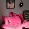 Victorias Secret Velvet Warm Lace Embroidery Bedding Set CCXY 7