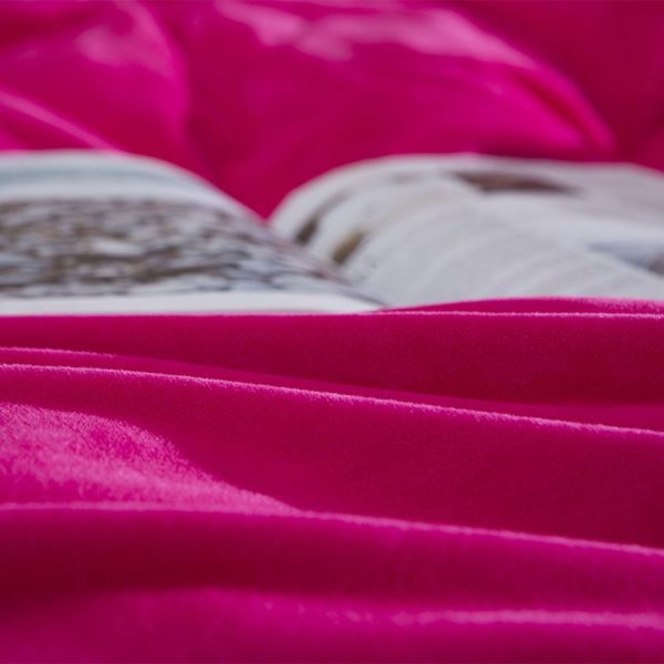 Victorias Secret Velvet Warm Tower Style Embroidery Bedding Set ASSH SMH 5