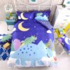 Blue Dinosaur Comforter Set Twin Queen Size SJL 1