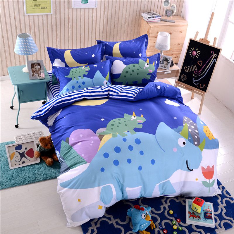 Blue Dinosaur Comforter Set Twin Queen Size Sjl Ebeddingsets