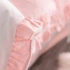 Exquisite Pink White Embroidery Bedding Set 8