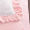 Exquisite Pink White Embroidery Bedding Set 9