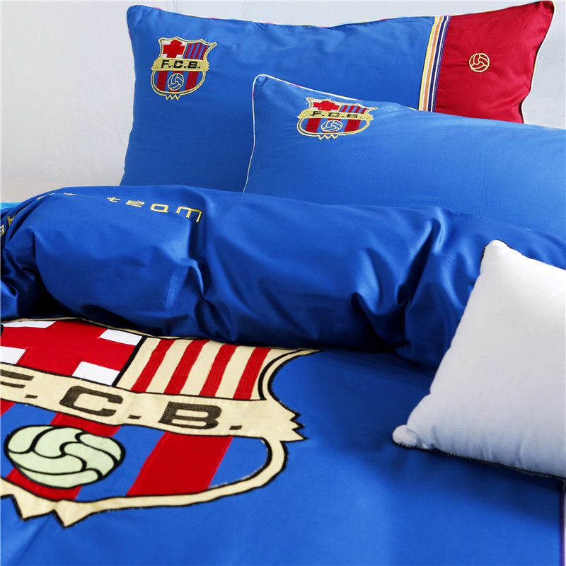 Bed Sheet Comforter BC002 Set A+1 Twin Size Pillow Case Barcelona Fc Football Club Official Licensed Bedding Set Bolster Case
