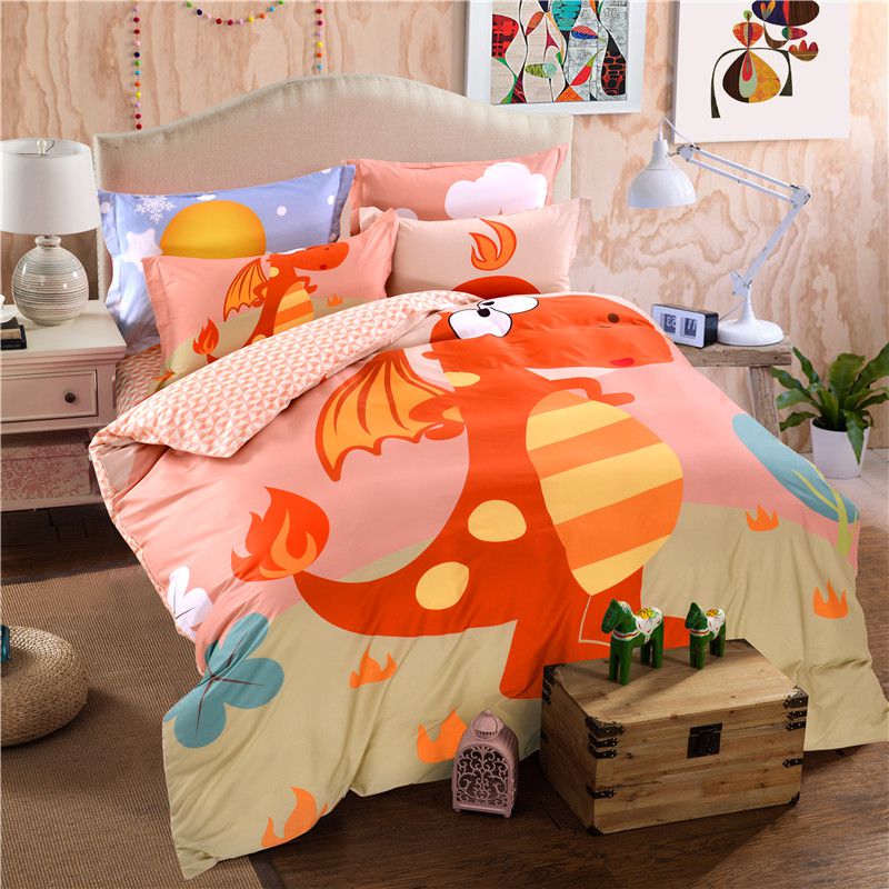 Kids dragon bedding top