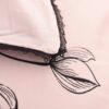 Lovely Rose Color Egyptian Cotton Embroidery Bedding Set 13