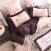 Lovely Rose Color Egyptian Cotton Embroidery Bedding Set 3