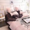 Lovely Rose Color Egyptian Cotton Embroidery Bedding Set 5