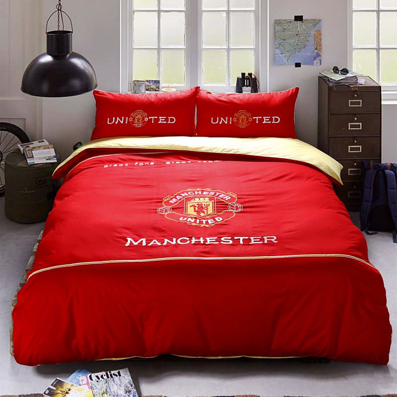 manchester united f.c bedding set twin queen size | ebeddingsets