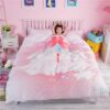 Pink Princess Themed Teen Kids Bedding Set ZGF 1