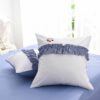 Romantic Love Story White Embroidery Bedding Set 12
