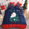 Stylish Marry Christmas Themed Embroidery Bedding Set (1)