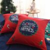 Stylish Marry Christmas Themed Embroidery Bedding Set 8