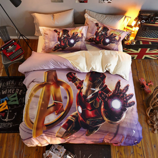 Avengers Iron Man Super Hero Bedding For Kids Bedroom