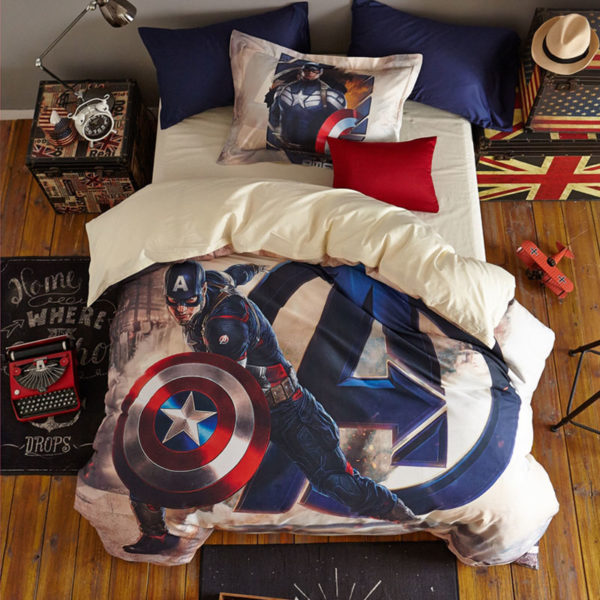 Avengers Super Hero Captain America Teen Bedding Set
