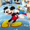 Awesome Mickey Mouse Light Blue Bedding Set 3