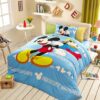 Awesome Mickey Mouse Light Blue Bedding Set 4