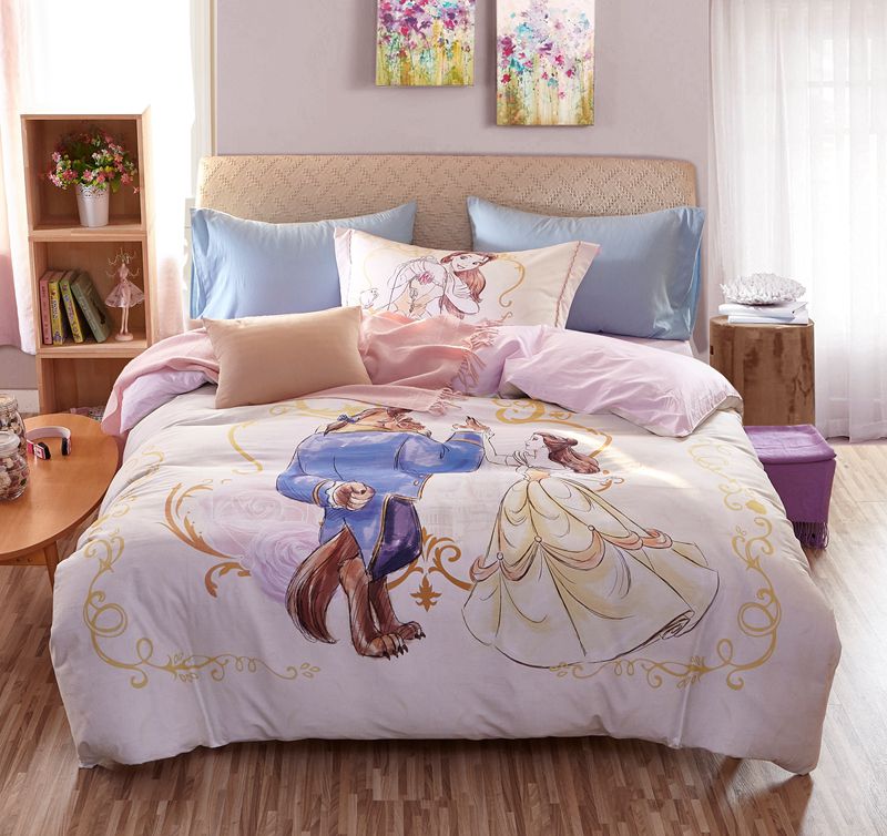 beauty and the beast bedding set for adults twin queen size