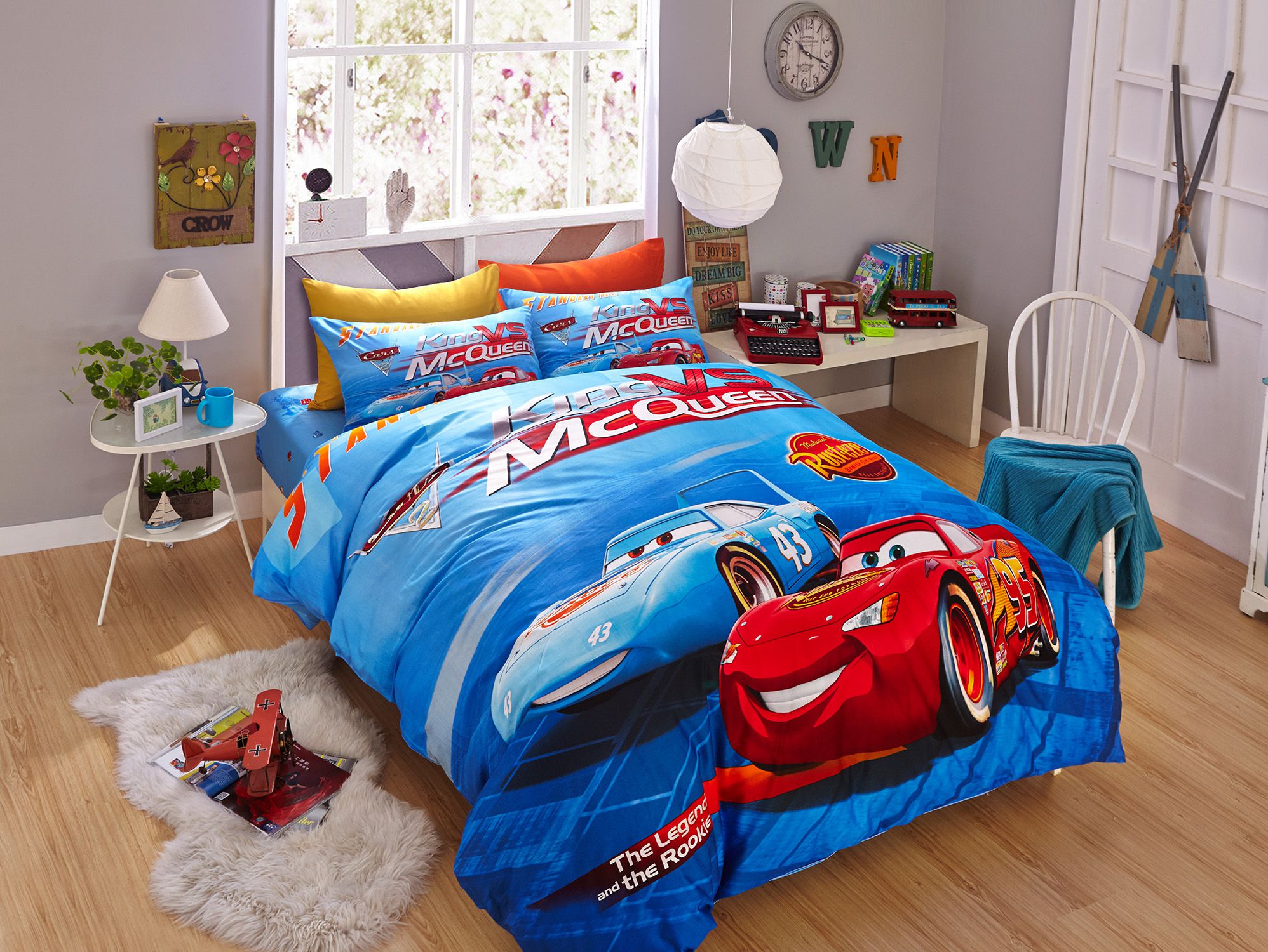 Blue Color Disney Cars Bedding Set Ebeddingsets