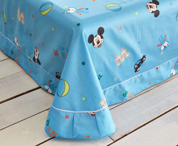 Blue Color Mickey Mouse Kids Bedding Set 7