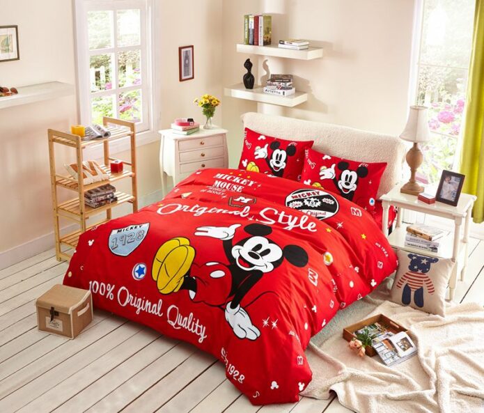 Boys Mickey Mouse Comforter Set Twin Queen Size 1